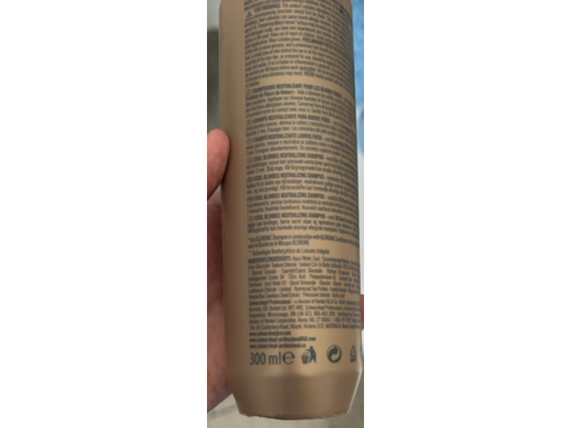 Schwarzkopf Blondme Neutralizing Shampoo, Cool Blondes, 10 fl oz/300 mL