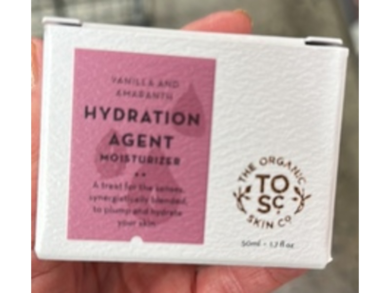 Natural Organic Hydrating Agent Moisturizer, Vanilla And Amaranth, 1.7 fl oz/50 mL