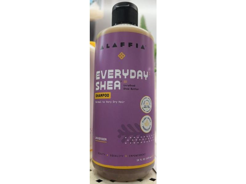 Alaffia Every Day Shea Shampoo, Lavender, 16 fl oz/473 mL