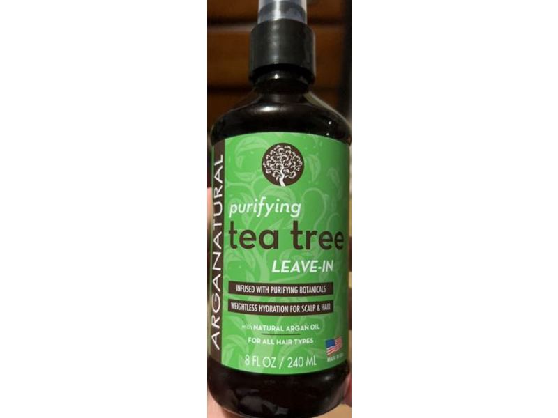 Arganatural Purifying Tea Tree Leave In Conditioner Spray, Natural Argan Oil, 8 fl oz/240 mL