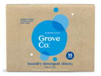 Grove Co Laundry Detergent Sheets, Free & Clear, 35 Loads, 5.91 oz/167 g - Image 2