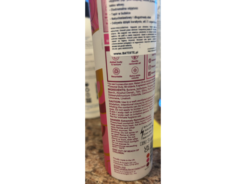 Batiste Dry Shampoo, 6.76 fl oz/200 mL