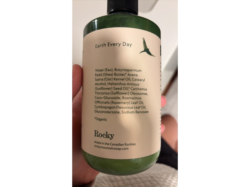 Rocky Daily Oat Lotion, Lemongrass, 16.9 fl oz/500 mL