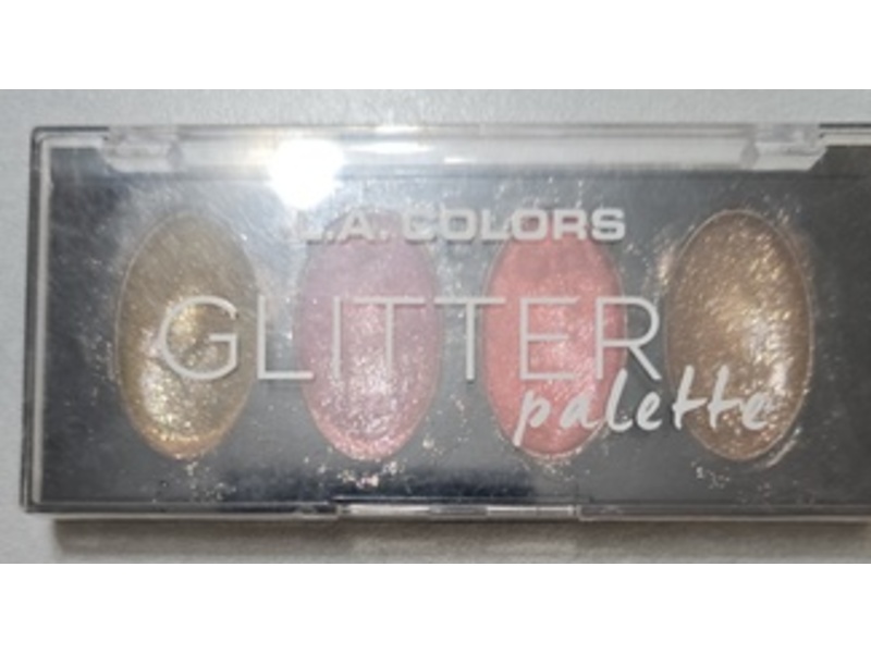 L.A. Colors Glitter Eyeshadow Palette, CGP691 Splendid, 0.15 oz/4.4 g