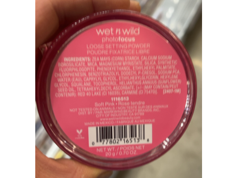 Wet n Wild Photo Focus Loose Setting Powder, Soft Pink, 0.70 oz/20 g