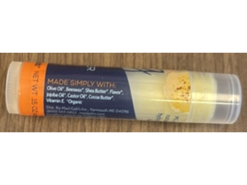 Mad Gab's Lip Butter, Peach Mango, 0.15 oz/4.25 g