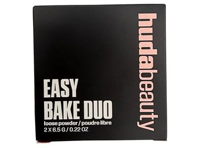 Huda Beauty Easy Bake Duo Loose Powder, Cherry Peach, 0.22 oz/6.5 g