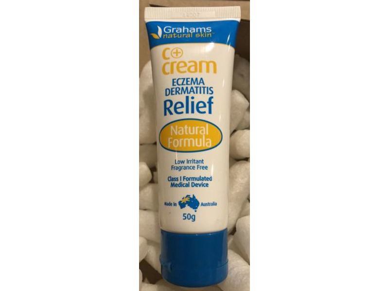 Grahams Natural Skin C+ Cream Eczema Dermatitis Relief, 50 g