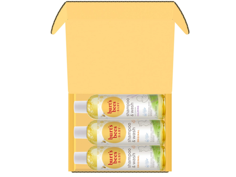Burt's Bees Baby Shampoo & Wash Trio, Original + Calming Lavender, 12 fl oz/354.8 mL