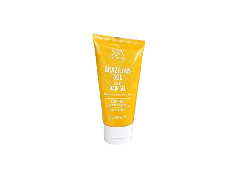 Spa Luxury Brazilian Sol Styling Hair Gel, Pistachio & Caramel Scent, 5 fl oz/147 mL