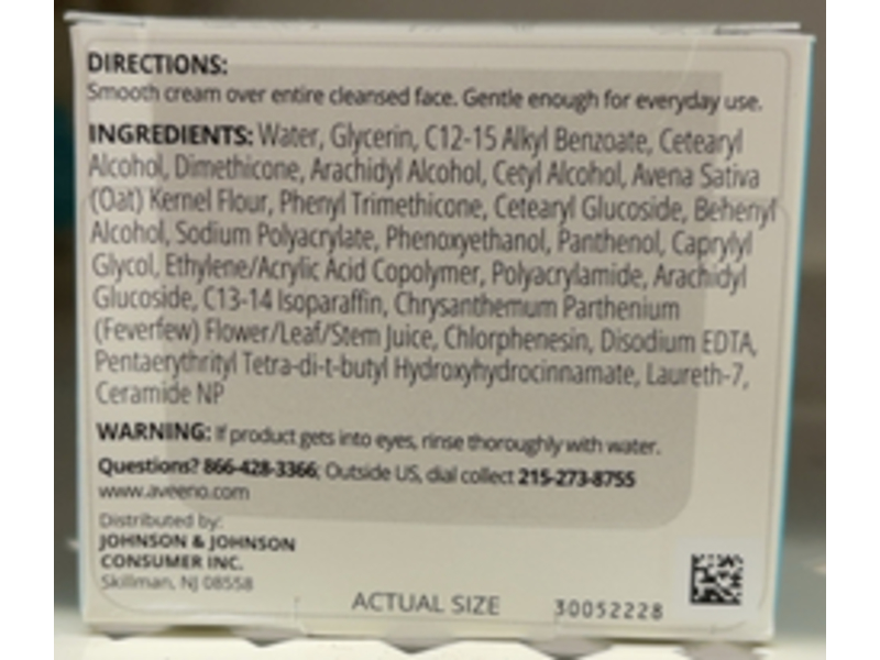 Aveeno Calm + Restore Redness Relief Moisturizing Cream, Fragrance Free, 1.7 oz/48 g