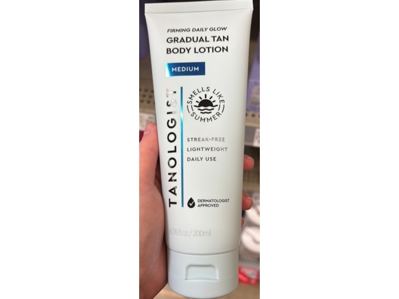 Tanologist Firming Daily Glow Gradual Tan Body Lotion, Medium, 6.76 fl oz/200 mL