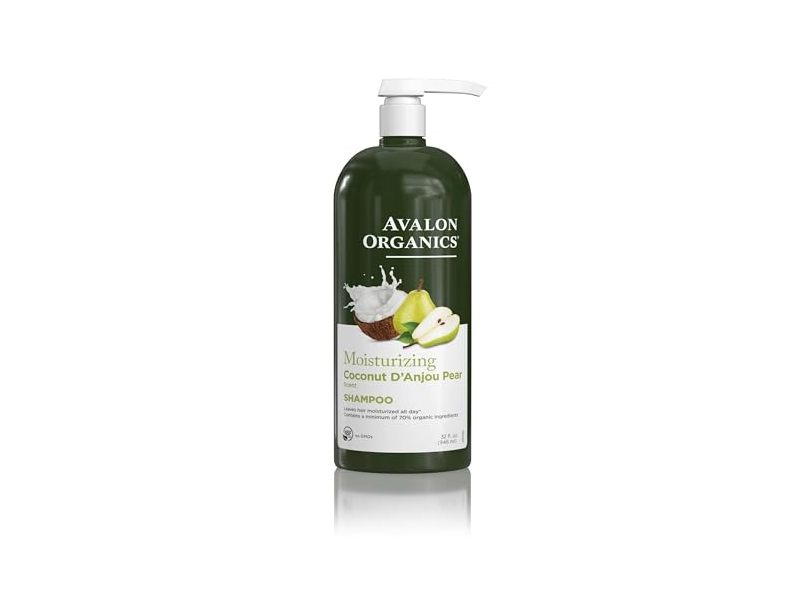 Avalon Organics Moisturizing Shampoo, Coconut D'Anjou Pear Scent, 32 fl oz/946 mL