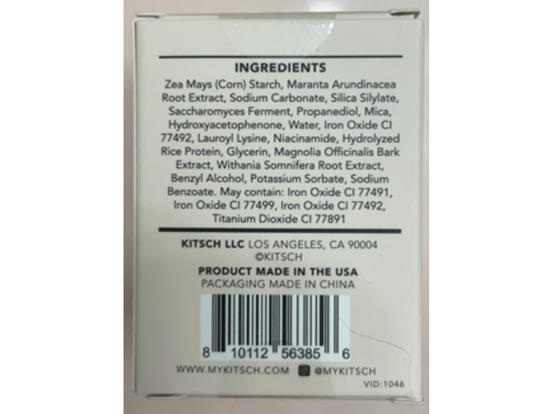 Kitsch Volumizing Rice Protein Dry Shampoo, Light Tinted Powder, 0.28 oz/8 g