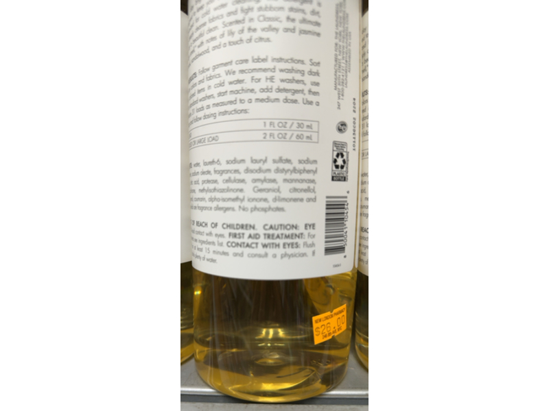 The Laundress Darks Detergent, Classic, 32 fl oz/946 mL