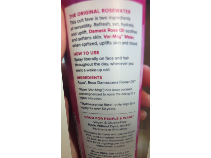 Heritage Store Rosewater Refreshing Facial Mist, 12 fl oz/355 mL