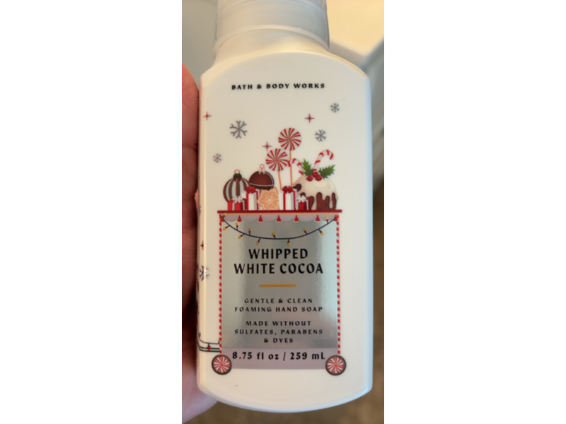 Bath & Body Works Foaming Hand Soap, Whipped White Cocoa, 8.75 fl oz/259 mL