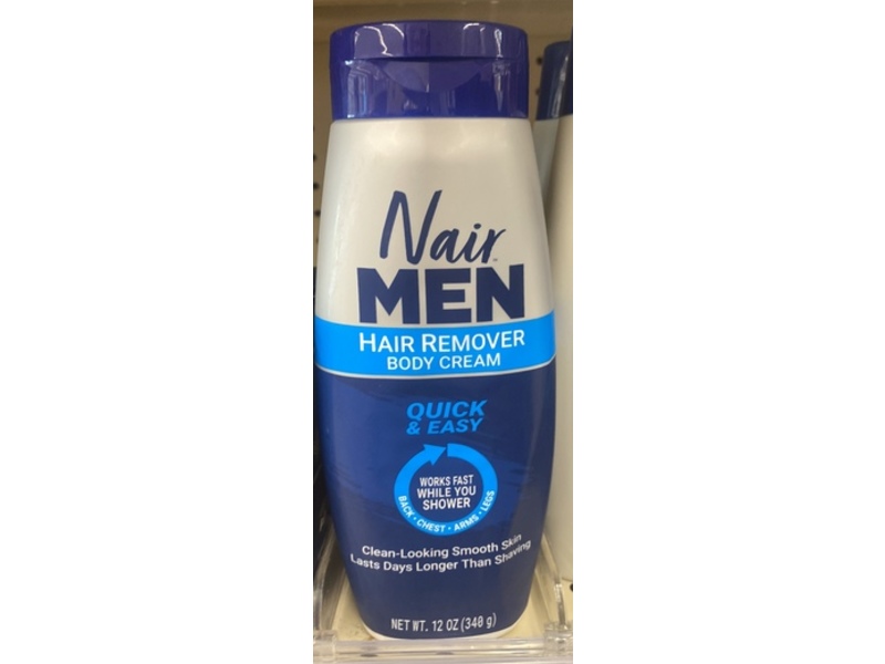 Nair Men Hair Remover Body Cream, 12 fl oz/340 g