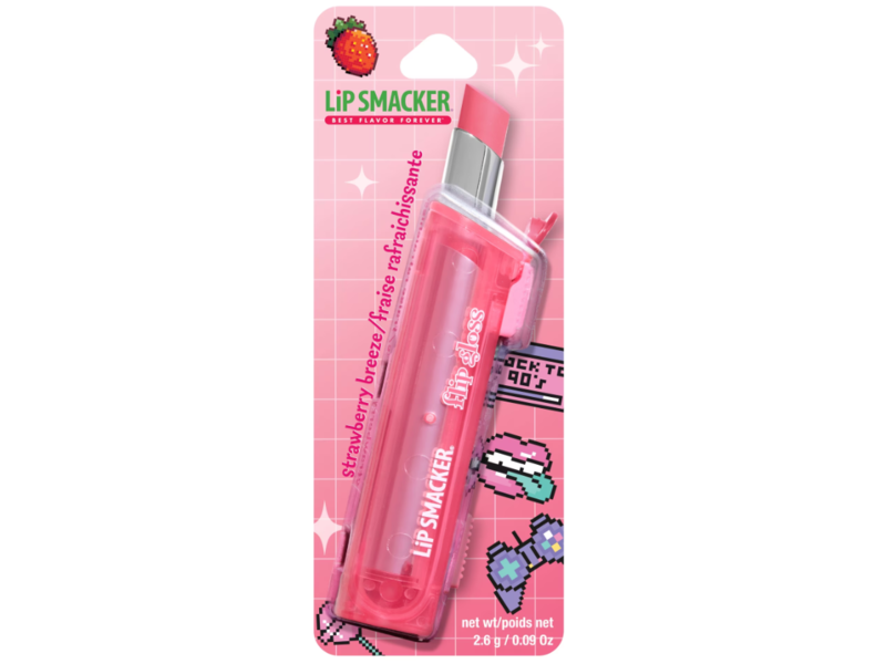 Lip Smacker Flip Gloss, Strawberry Breeze, 0.09 oz/2.6 g