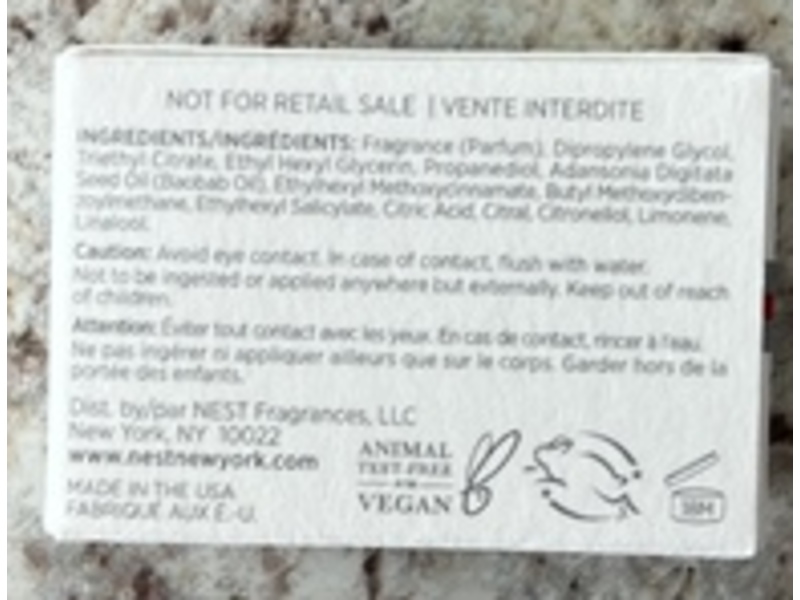 Nest New York Perfume Oil, Santa Barbara Strawberry, 0.1 fl oz/3 mL