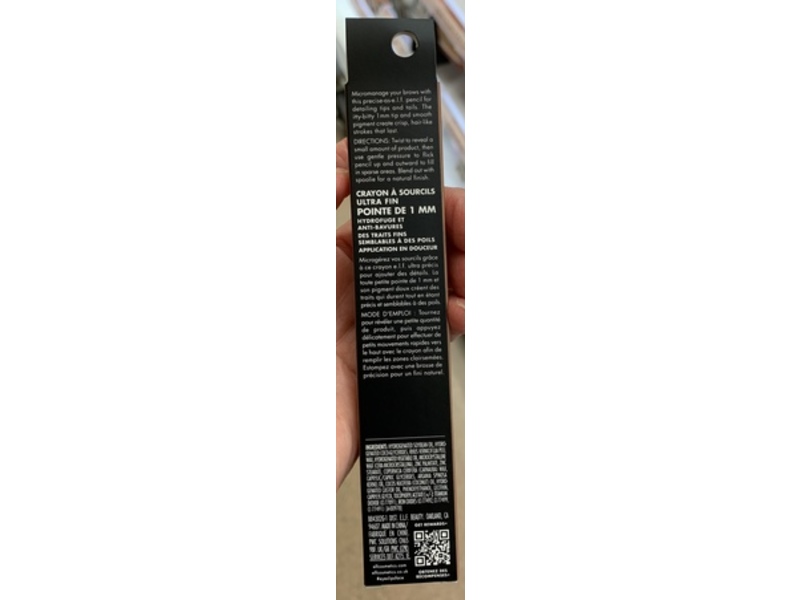 e.l.f. Micro-Fine Brow Pencil, Blonde, 0.001 oz/0.03 g