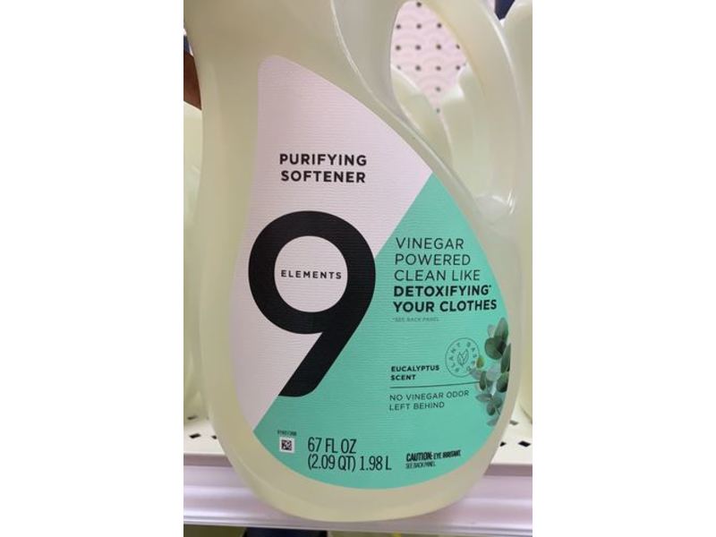 9 Elements Purifying Softener Eucalyptus Scent, 67 fl oz/1.98 L
