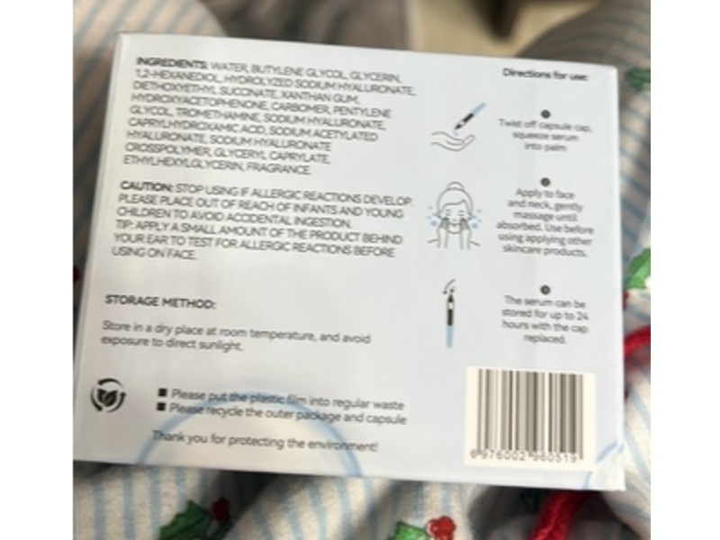 WNP Ultra Hydrating Hyaluronic Acid Serum Capsule, 0.04 fl oz/1.2 mL