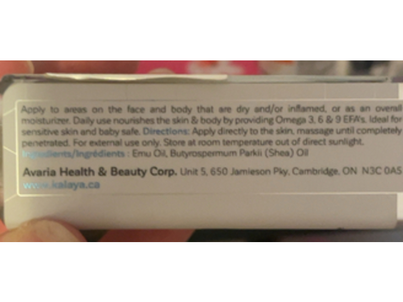 Kalaya Emu Oil, 30mL