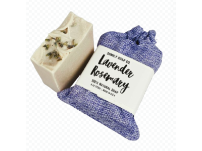 Shmily Soap Co. Natural Soap Bar, Lavender & Rosemary, 6 oz/170 g