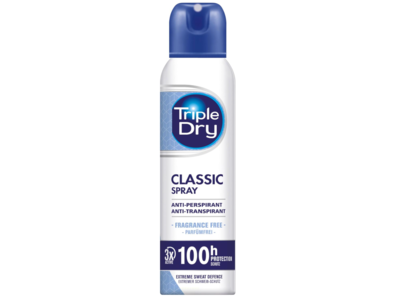 Triple Dry Classic Spray Anti-Perspirant, Fragrance Free, 150 mL