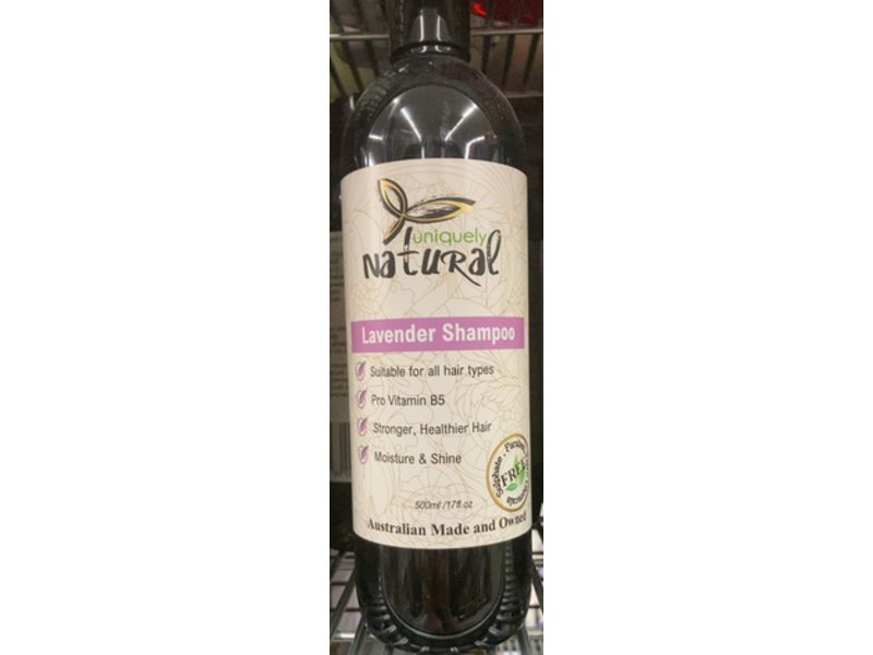 Uniquely Natural Shampoo, Lavender, 17 fl oz/500 mL