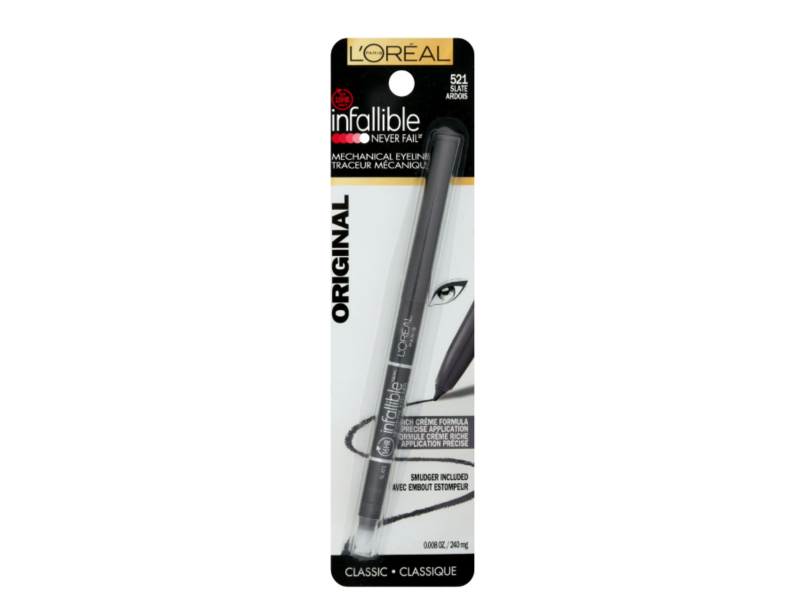 L'Oreal Infallible Never Fail Eyeliner, 521 Slate Ardons, 0.008 oz