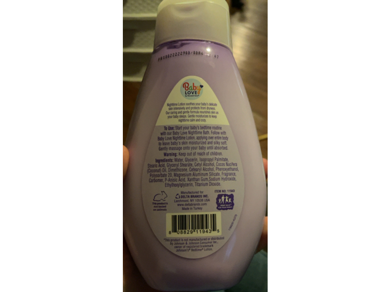 Baby Love By Personal care Night time lotion, 13.6 fl oz/400 mL