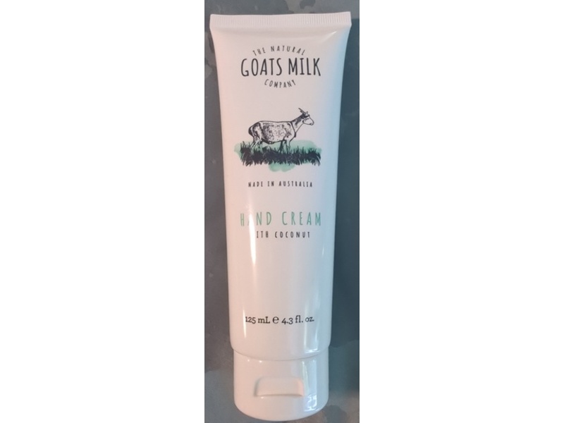 The Natural Goats Milk Company Hand Cream, Coconut, 4.3 fl oz/125 mL