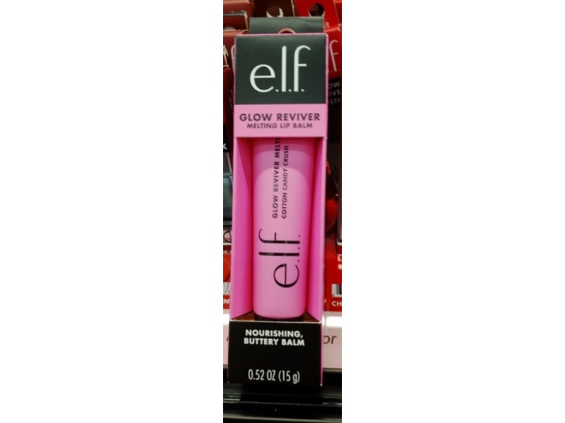 e.l.f. Glow Reviver Melting Lip Balm, Cotton Candy Crush, 0.52 oz/15 g