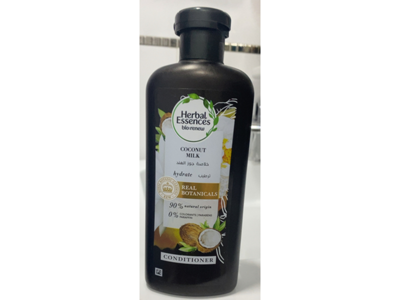 Herbal Essences Real Botanicals Conditioner, Coconut Milk, 400 mL