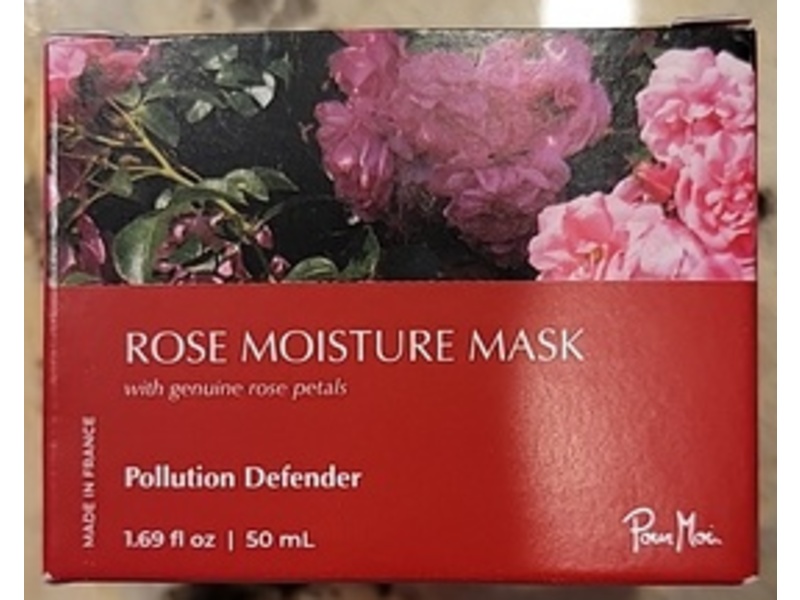Pour Moi Pollution Defender Rose Moisture Mask, 1.69 fl oz/50 mL
