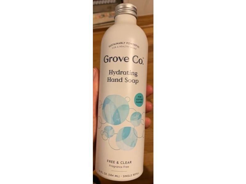 Grove Co Hydrating Hand Soap, Free & Clear, 13 fl oz/384 mL