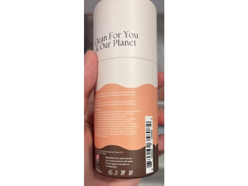 Fomin Whole Body Deodorant, Vanilla Coconut, 1.76 oz/50 g