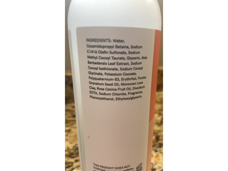 Mounia Cleanse + Nourish Rinse Shampoo, Organic Aloe & Rhassoul Clay, 11.5 fl oz/340 mL