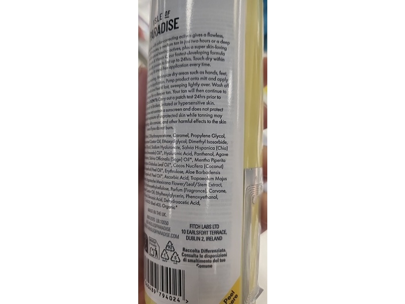 Isle of Paradise Express Tinted Self-Tan Mousse, 6.76 fl oz/200 mL