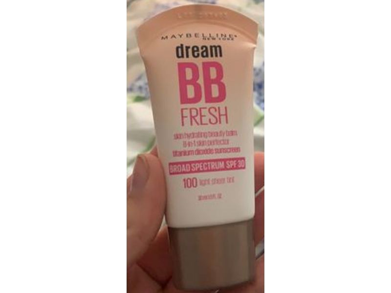Maybelline Dream Fresh BB Cream, SPF 30, 100 Light Sheer Tint, 1.0 fl oz/30 mL