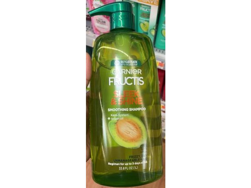 Garnier Fructis Sleek & Shine Smoothing Shampoo , Argan Oil, 33.8 fl oz/1 L