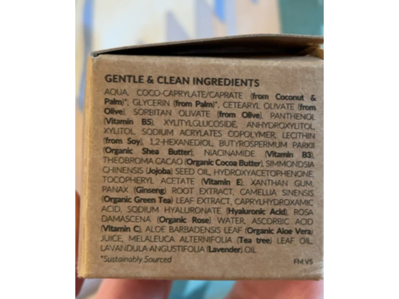 Tree To Tub Daily Hydrating Face Moisturizer, Ginseng Green Tea, 1.7 oz/50 mL