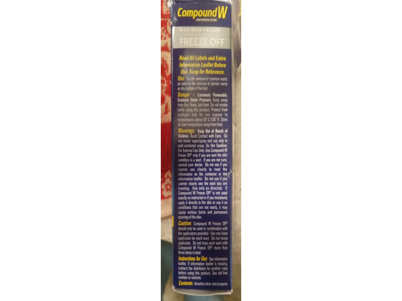 Compound W Maximum Freeze Wart Removal System, 8 Applications