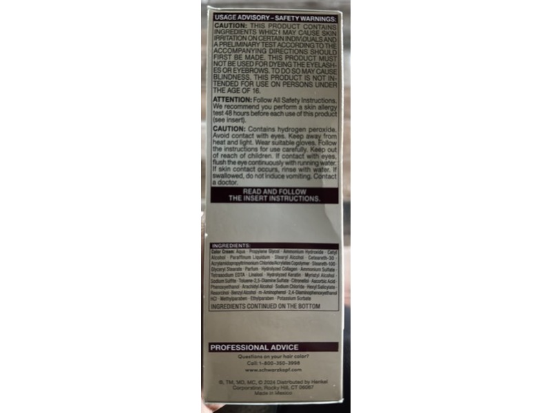 Schwarzkopf Keratin Blonde Permanent Hair Color, 10.1 Extra Light Ash Blonde, 1 Application