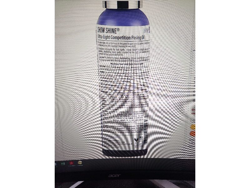 Pro Tan Mu Show Shine Ultra Light Competition Posing Oil, 4 fl oz/118 mL