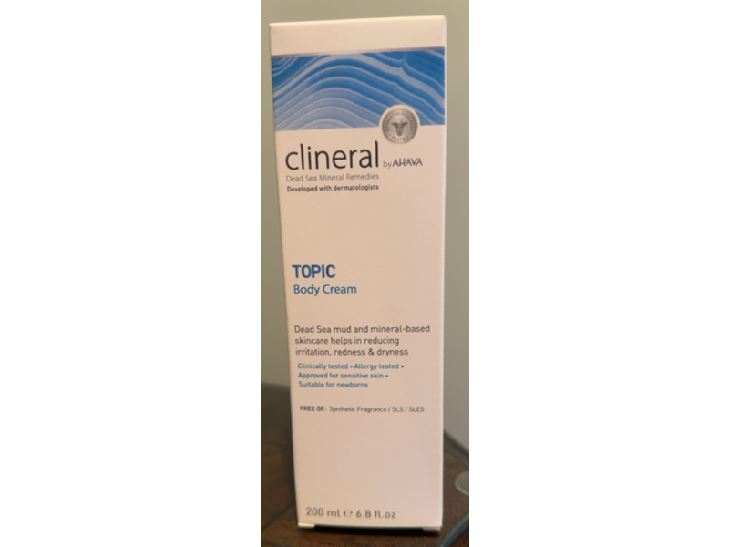 Ahava Clineral Body Cream, Topic, 6.8 fl oz/200 mL