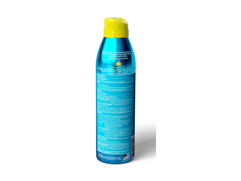 Ocean Potion Sport Sunscreen Spray, SPF 50, Fragrance Free, 5.5 fl oz/156 g