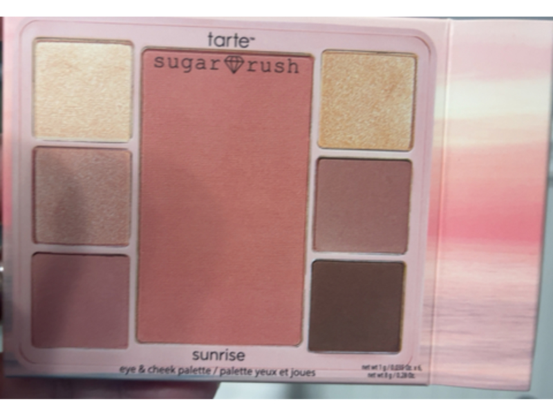 Tarte Sugar Rush Sunrise Eye & Cheek Palette, Assorted, 0.035 oz/1 g